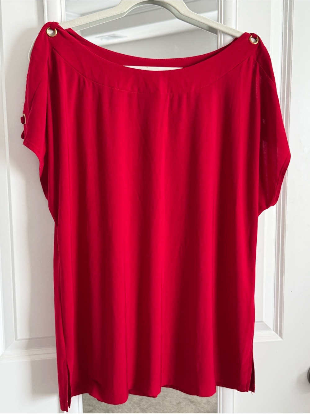 Women red shirt 1X